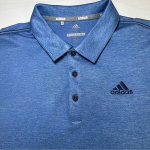 Adidas Men's Heathered Blue Polo